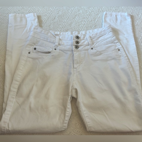 Women's Blue Spice White Skinny Jean - Picture 1 of 3